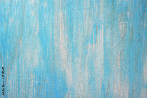 Old wooden blue texture background.