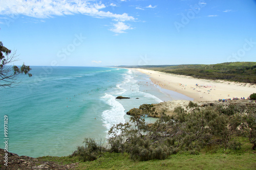 Stradbroke Island, Australien, Main Beach an der Ostküste. Aufgenommen im November 2015.