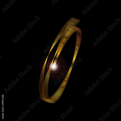 Letter O In Gold