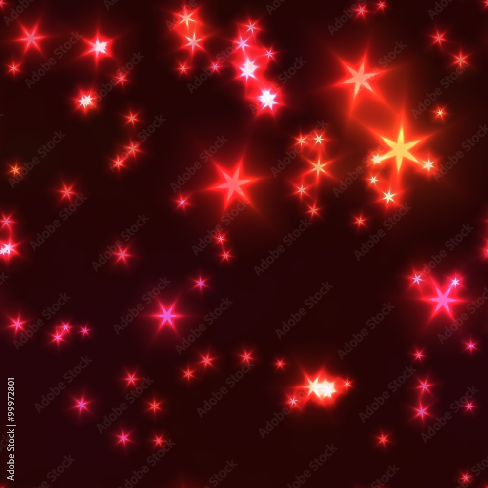 Red sparkles, seamless pattern Red sparkles, seamless pattern