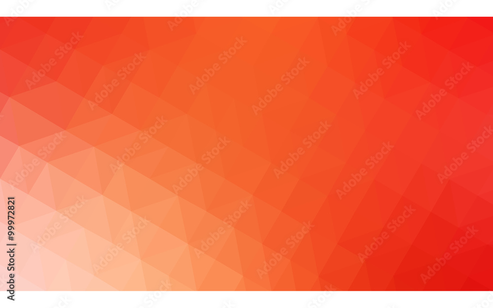Fototapeta premium Multicolor red, yellow, orange polygonal design illustration, which consist of triangles and gradient in origami style.