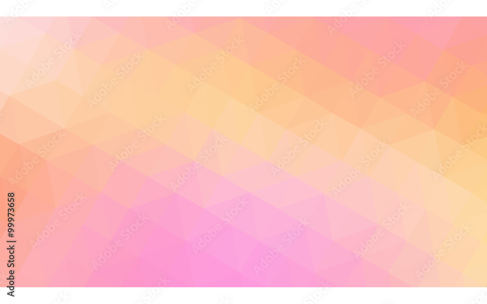Multicolor pink, yellow polygonal design illustration, which consist of triangles and gradient in origami style. Multicolor pink, yellow polygonal design illustration, which consist of triangles and gradient in origami style.
