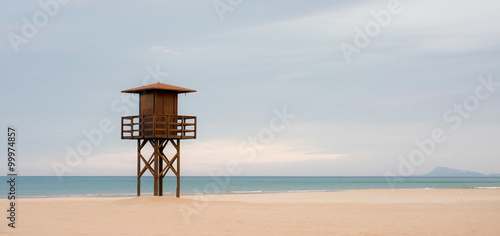 Silence on the beach. Calm ...