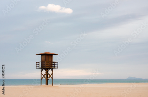 Silence on the beach. Calm ...