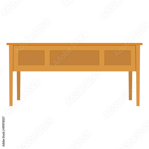 Wooden table vector