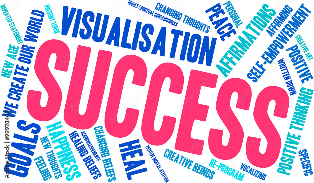 Obraz premium Success Word Cloud