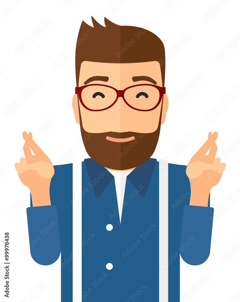 Hopeful hipster man with the beard. Hopeful hipster man with the beard.