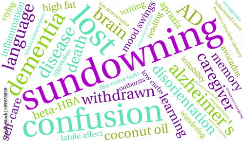 Sundowning Word Cloud