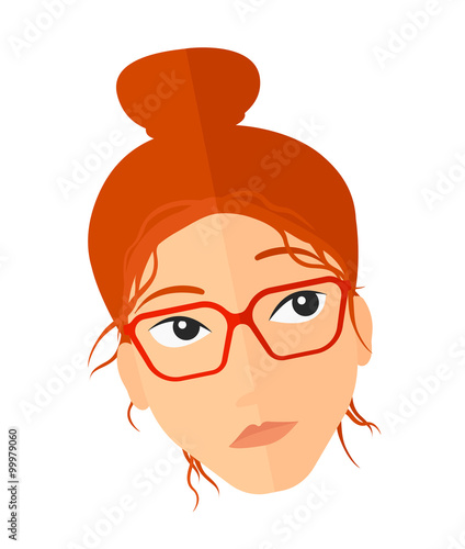 Doubtful young woman.