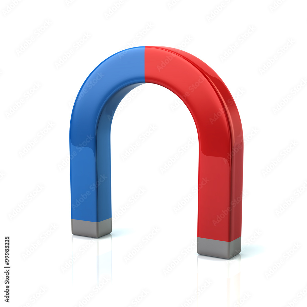Magnet icon on white background Magnet icon on white background