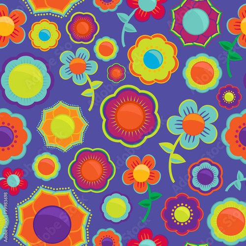 Abstract Seamless Floral Background