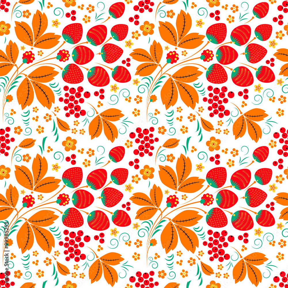 Seamless pattern in russian folk style Seamless pattern in russian folk style