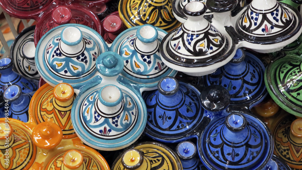 Decorated plates medina souk Decorated plates medina souk