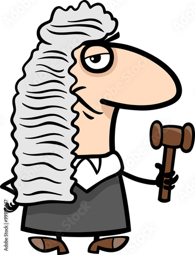 judge cartoon illustration