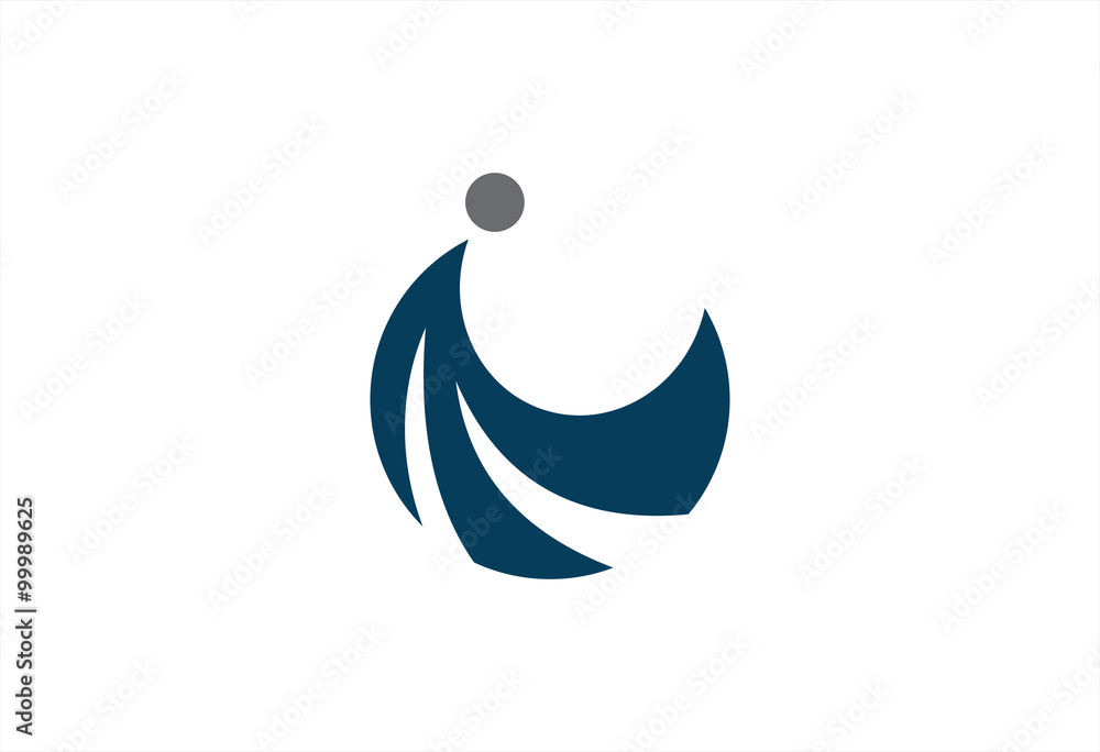 Obraz premium Social concept vector logo