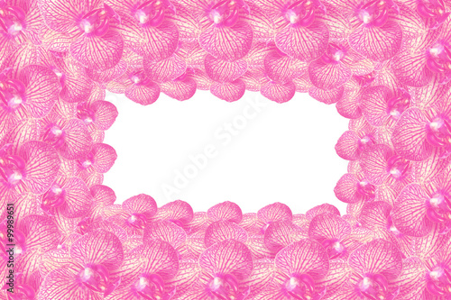 flower frame made from orch...