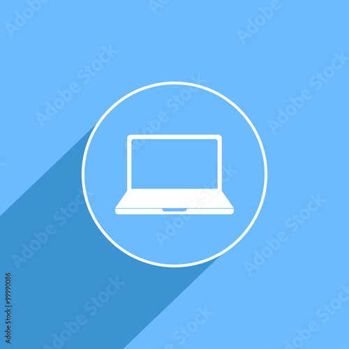 Laptop sign icon, vector il...