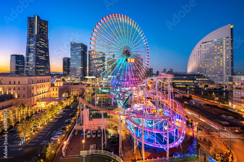 CosmoClock 21 Ferris Wheel in Yokohama Minato Mirai