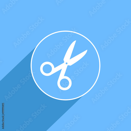 Scissors cut sign icon, vec...