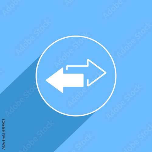Left right arrows sign icon...
