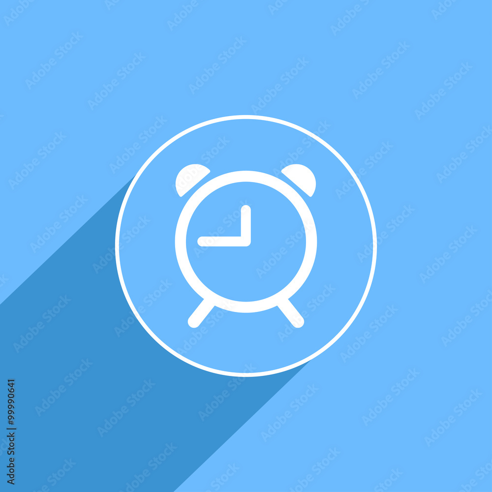 Reminder clock sign icon, vector illustration. Flat design style Reminder clock sign icon, vector illustration. Flat design style