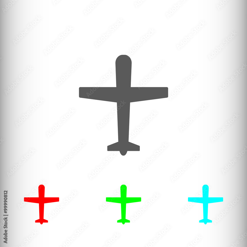 Ariplane sign icon, vector illustration. Flat design style for w Ariplane sign icon, vector illustration. Flat design style for w