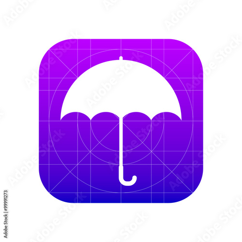 Umbrella sign icon, vector ...