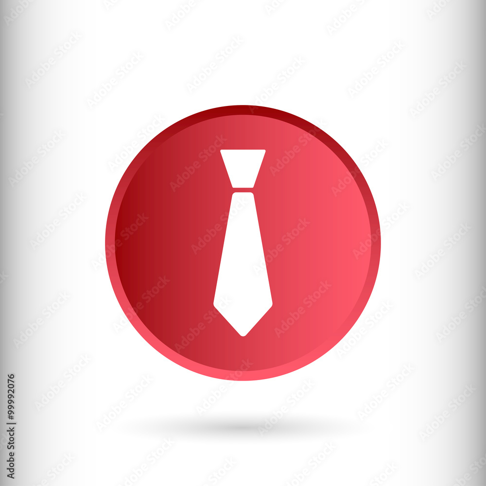 Man tie, business sign icon, vector illustration. Flat design st Man tie, business sign icon, vector illustration. Flat design st
