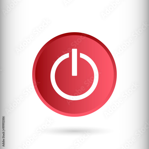 Power on off sign icon, vec...