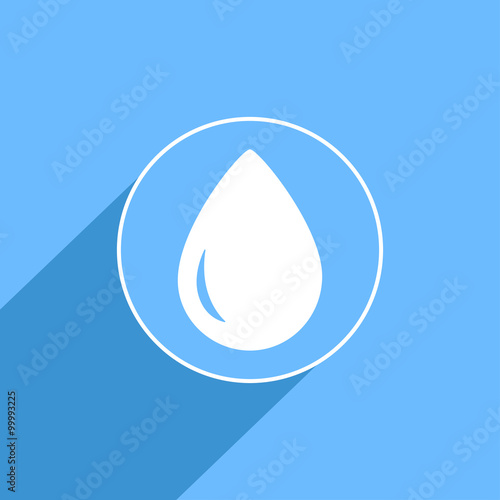 Water drop sign icon, vecto...