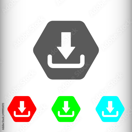 Upload sign icon, vector il...