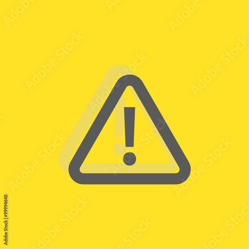 Warning sign icon, vector i...