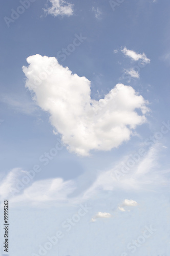 Heart-shaped cloud