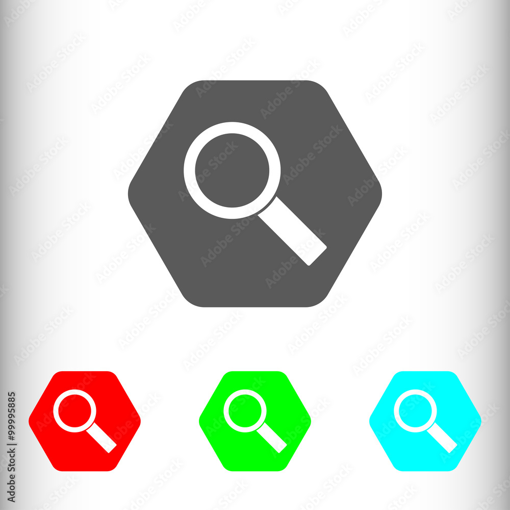 Search sign icon, vector illustration. Flat design style for web Search sign icon, vector illustration. Flat design style for web