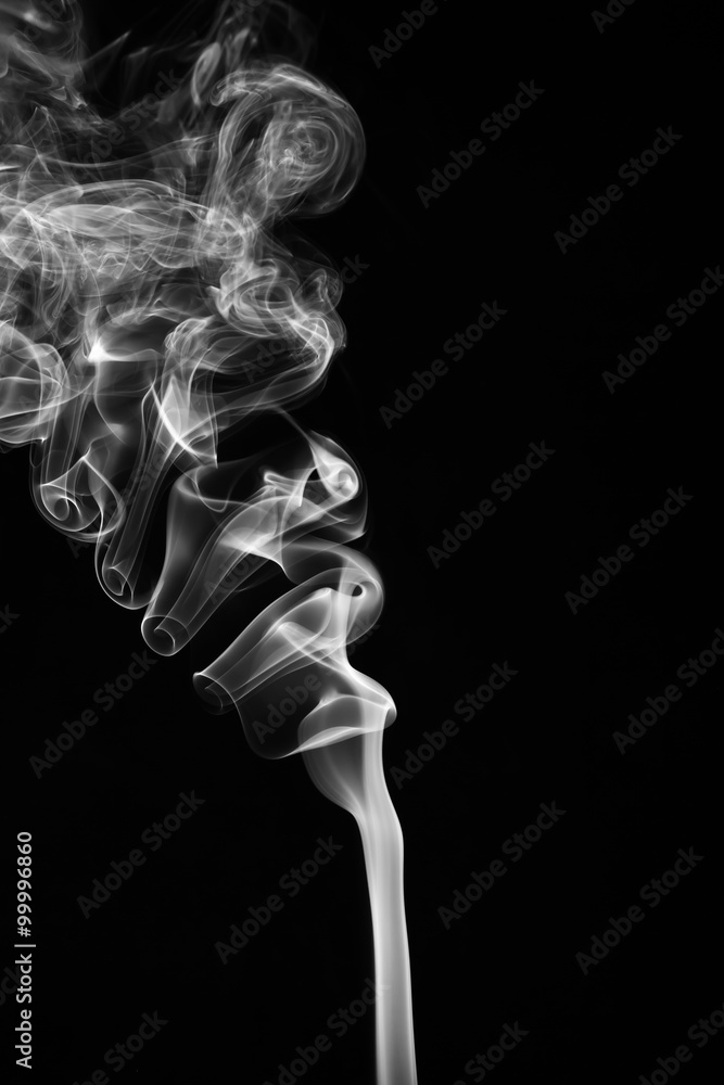 Smoke on white background Smoke on white background