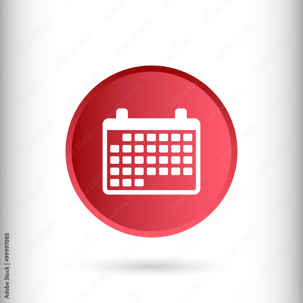 Calendar month sign icon, vector illustration. Flat design style Calendar month sign icon, vector illustration. Flat design style