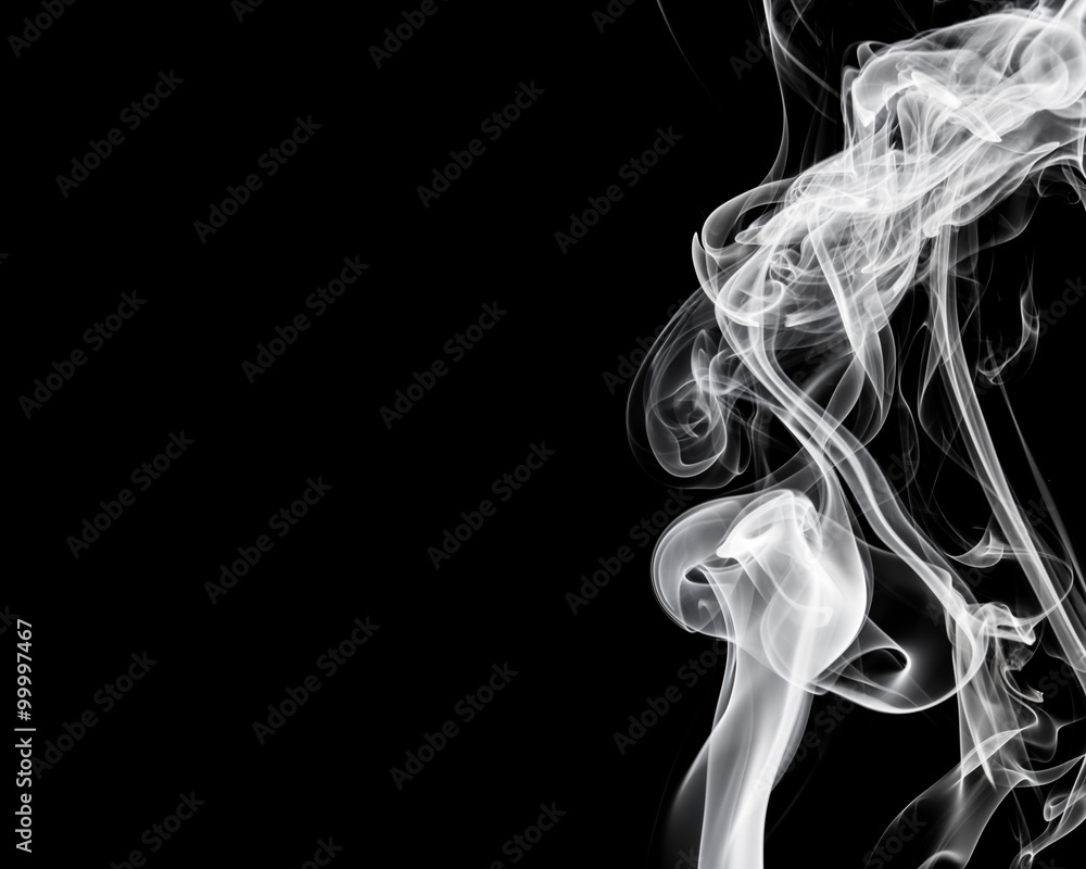 Obraz premium Abstract smoke on black background