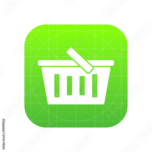 Food basket sign icon, vect...