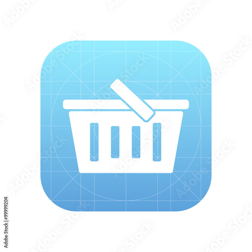 Food basket sign icon, vect...