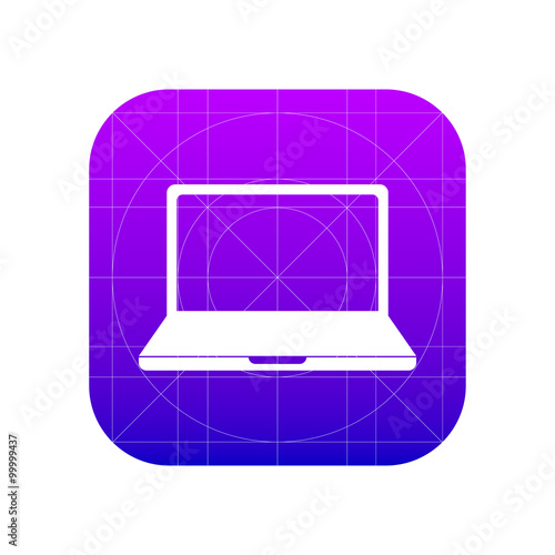Laptop sign icon, vector il...