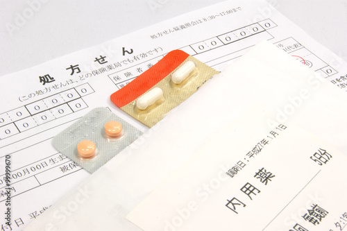 処方箋とお薬
