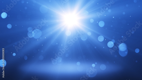 blue light background