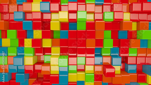 Fototapeta Naklejka Na Ścianę i Meble -  colorful 3D boxes