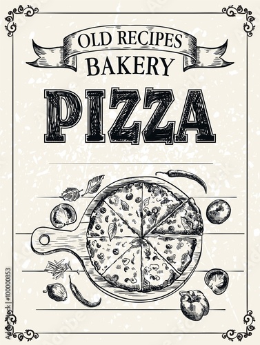 pizza and ingredients