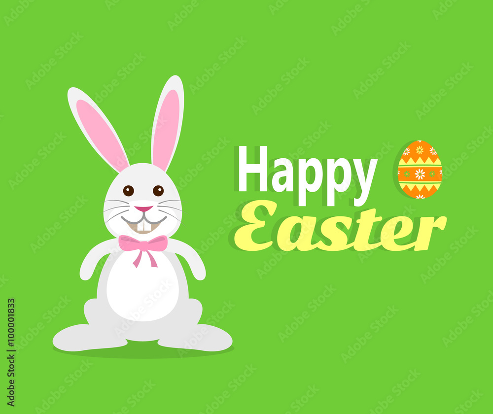 easter bunny rabbit egg. happy easter greeting card easter bunny rabbit egg. happy easter greeting card
