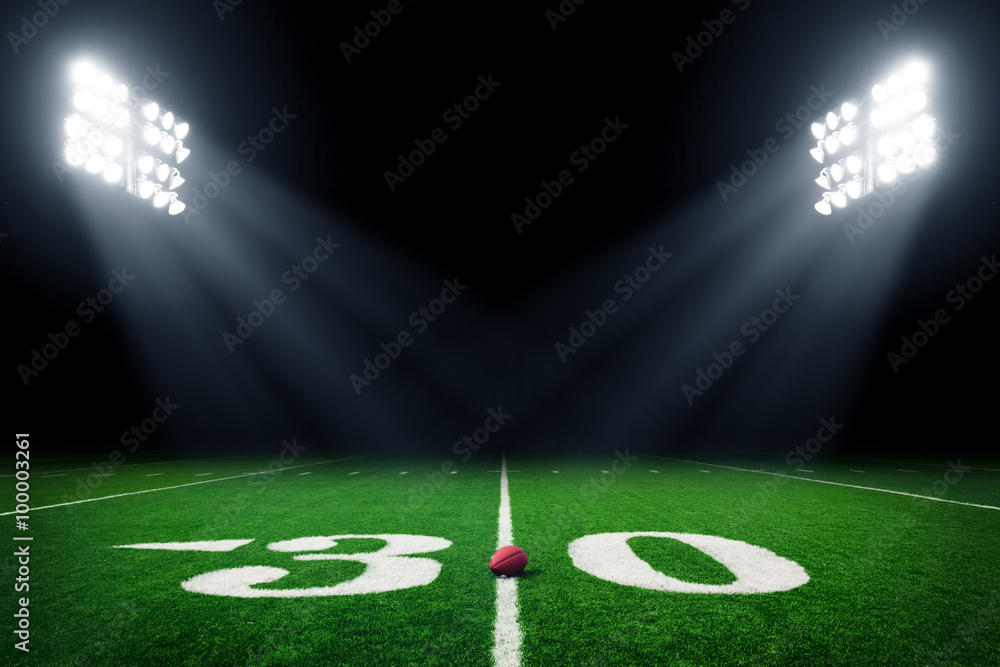 football field lights photography