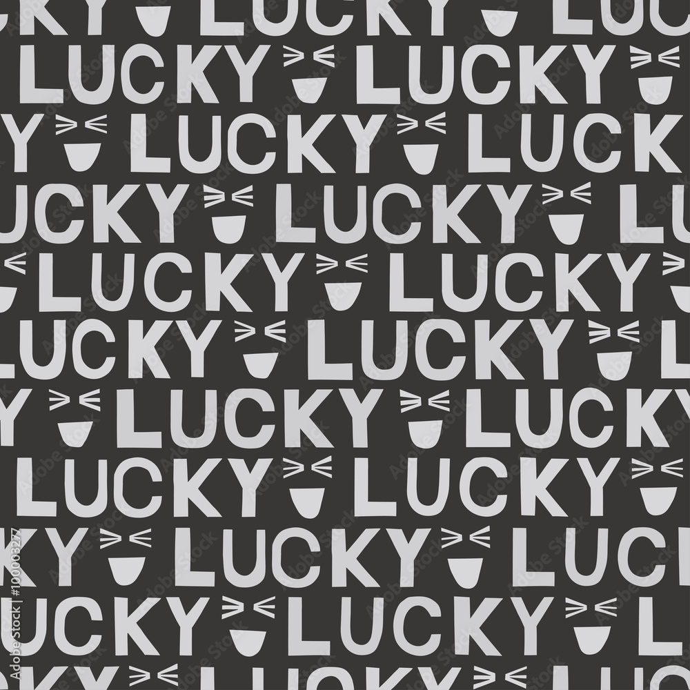 Seamless pattern lucky & smile ラッキースマイルのパターン Seamless pattern lucky & smile ラッキースマイルのパターン