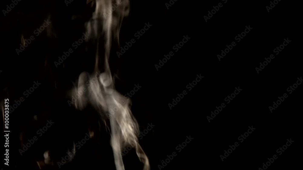White smoke on black background White smoke on black background