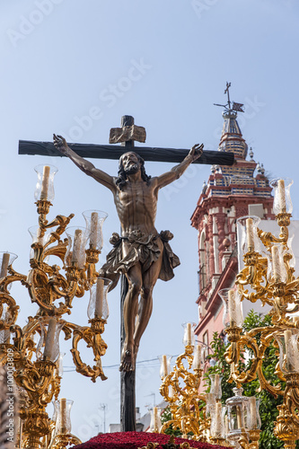 paso de cristo de la hermandad del cachorro de Triana, semana santa de  Sevilla Stock Photo | Adobe Stock