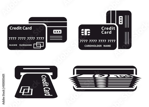 credit card and cash